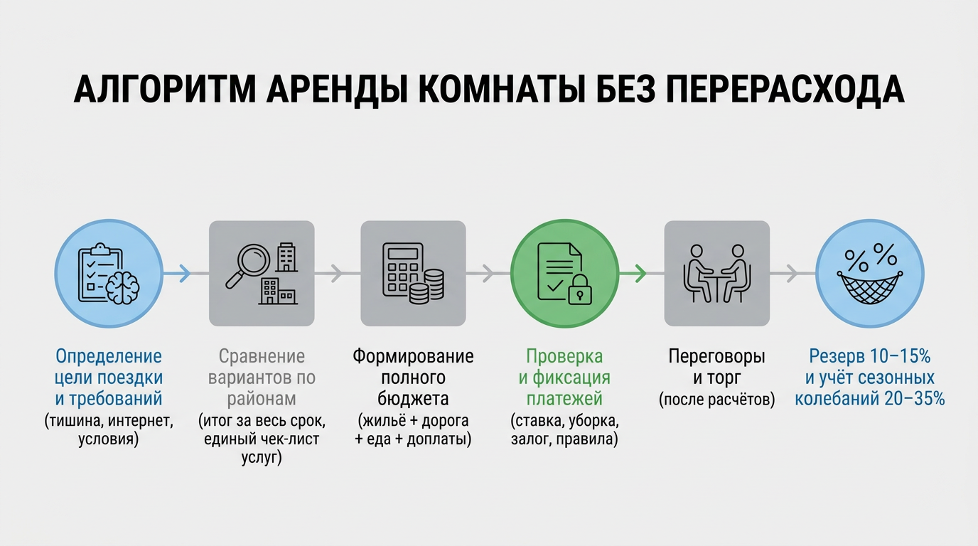 Алгоритм аренды комнаты